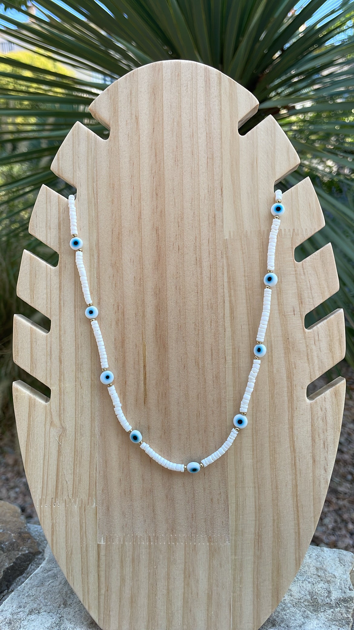 Collier ŒIL BLEU