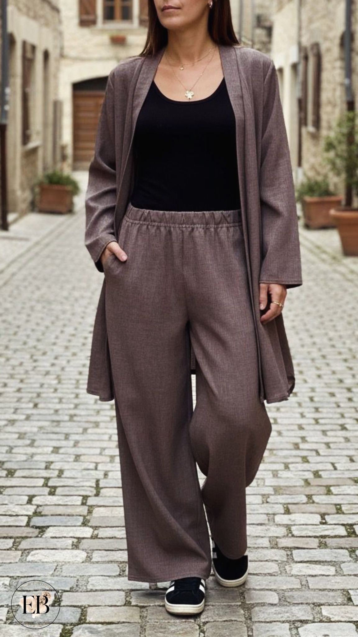 Ensemble IMANE [ Taupe ]
