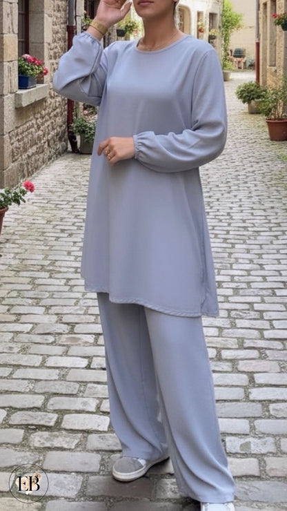 Ensemble ANNA [ Gris clair ] - Eylim Boutique