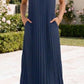 Robe CAMILLE [ Bleu marine ] Eylim Boutique