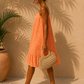 Robe vichy GAËLLE [ Orange ] Eylim Boutique