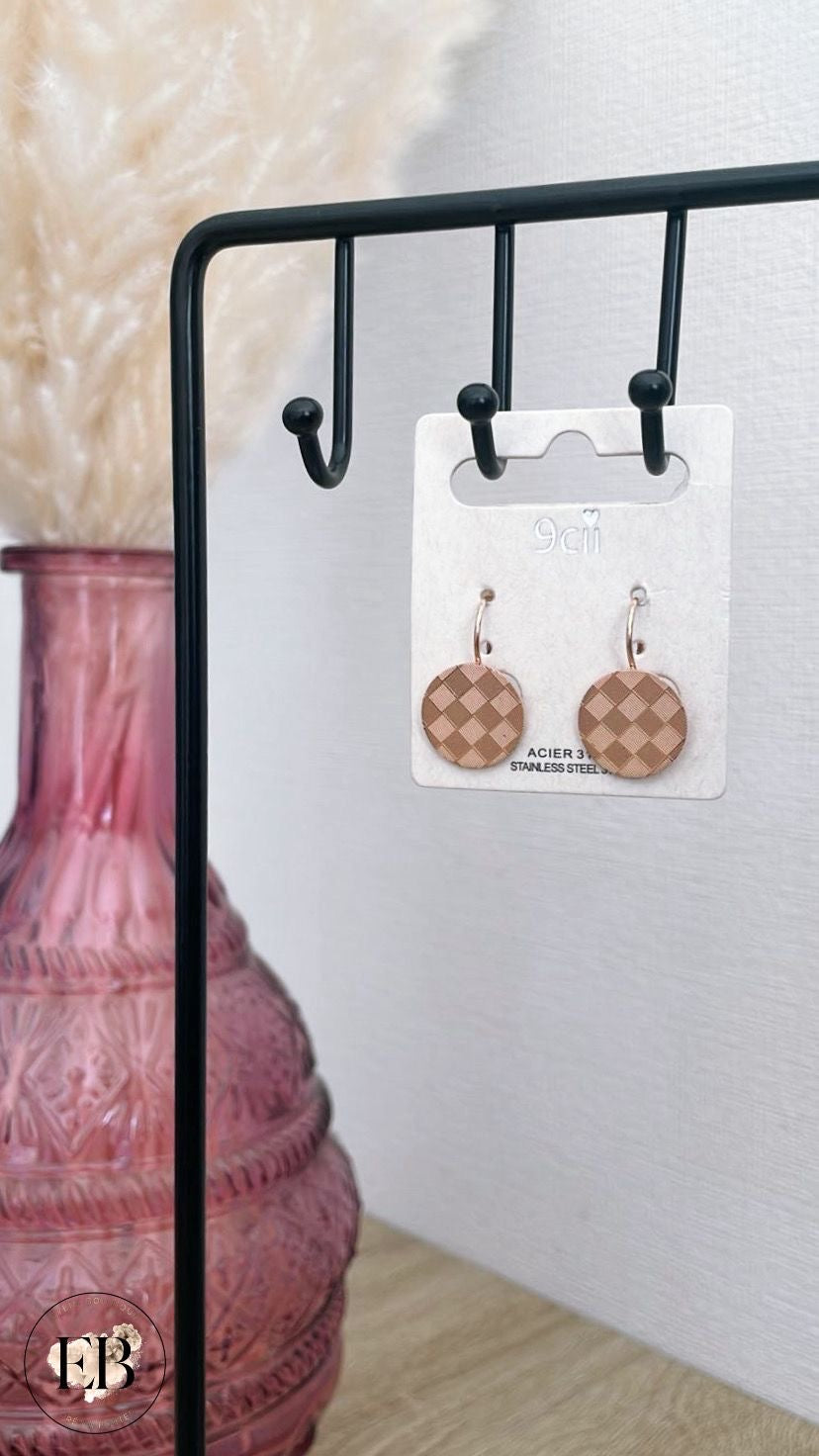 Boucles d’oreilles [ Rose Gold ]