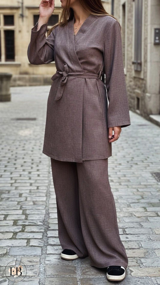 Ensemble IMANE [ Taupe ]