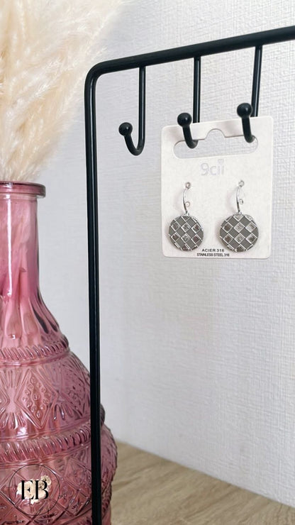 Boucles d’oreilles [ Argenté ] - Eylim Boutique