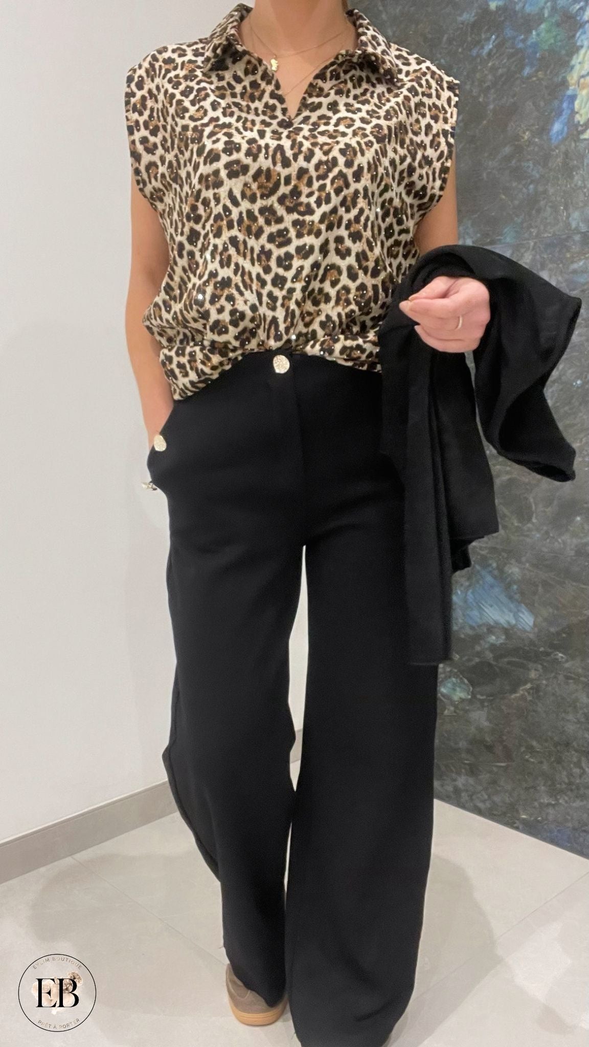 Pantalon [ Noir ] Eylim Boutique