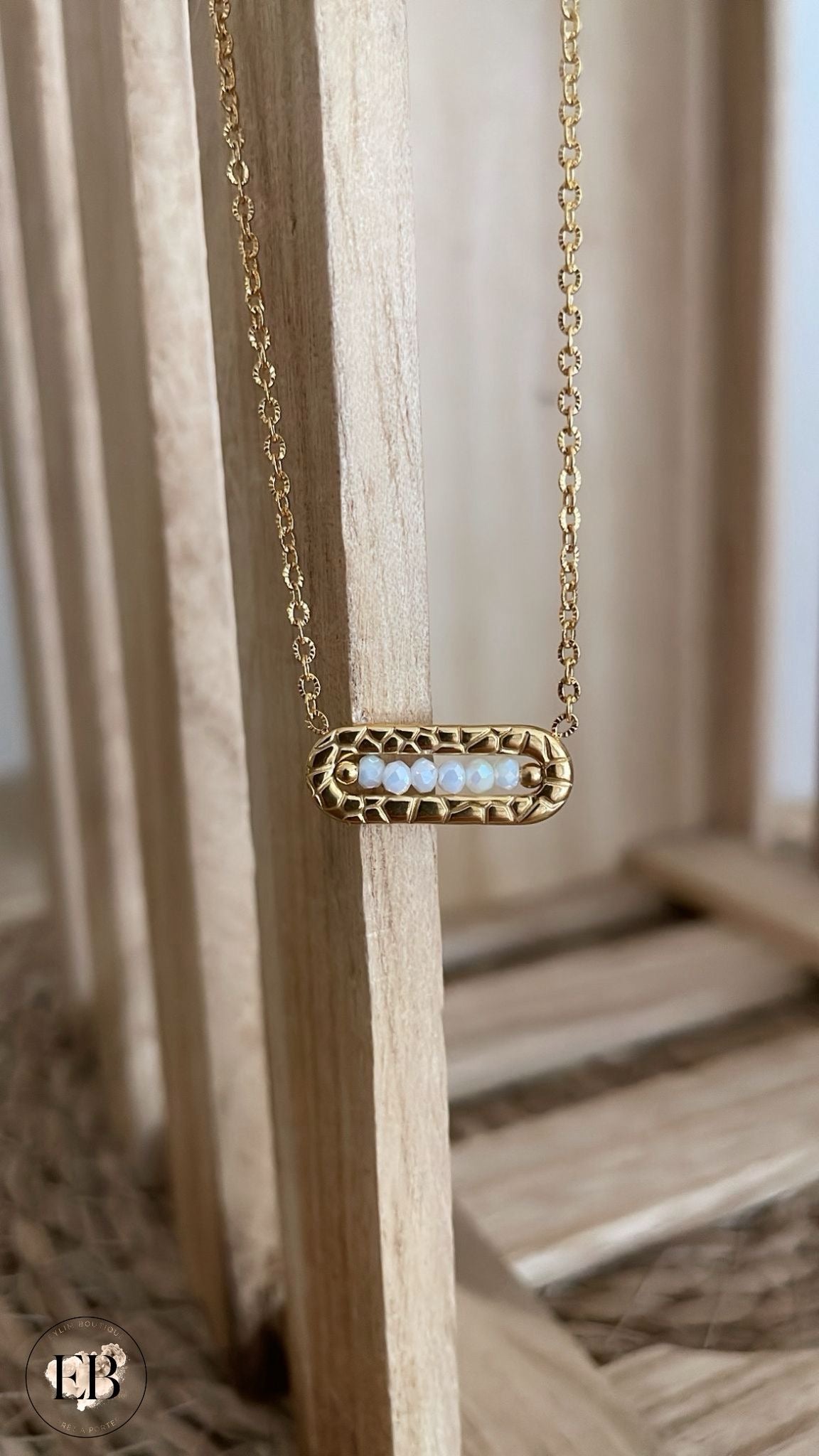 Collier [ Blanc ] Eylim Boutique