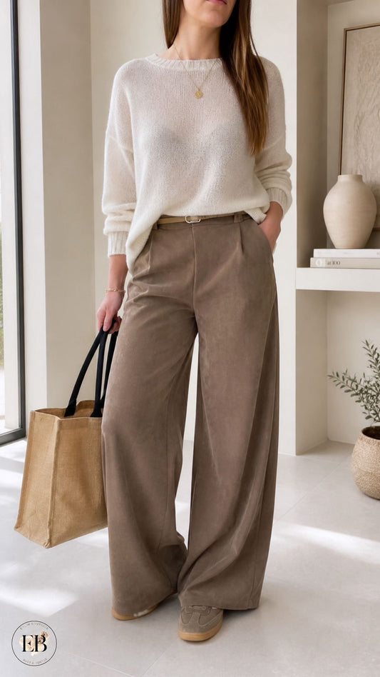 Pantalon ANYA [ Taupe ] Eylim Boutique