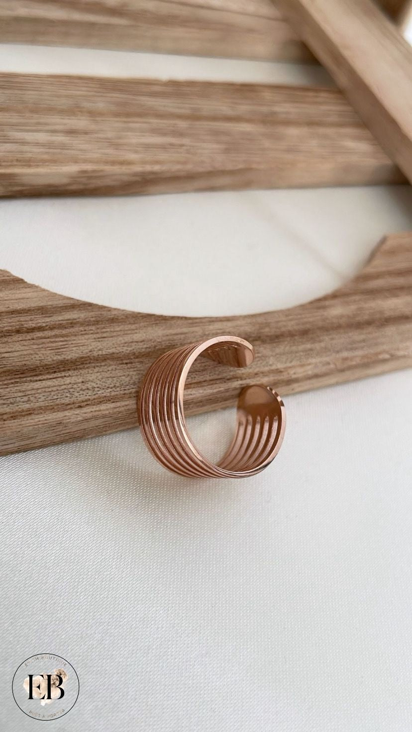 Bague réglable [ Rose gold ]
