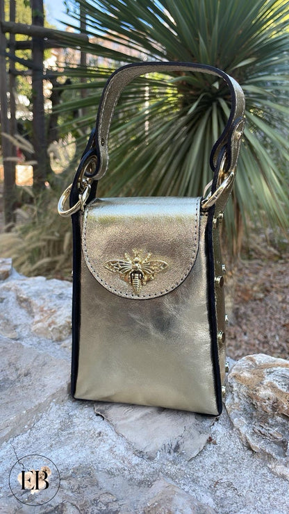 Sac bandoulière ISIS [ Doré ] - Eylim Boutique