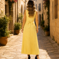 Robe JADE [ Jaune pâle ] Eylim Boutique
