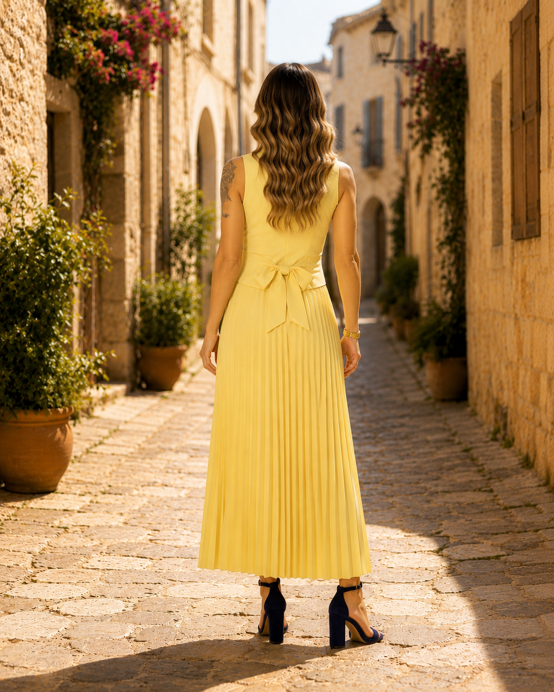 Robe JADE [ Jaune pâle ] Eylim Boutique