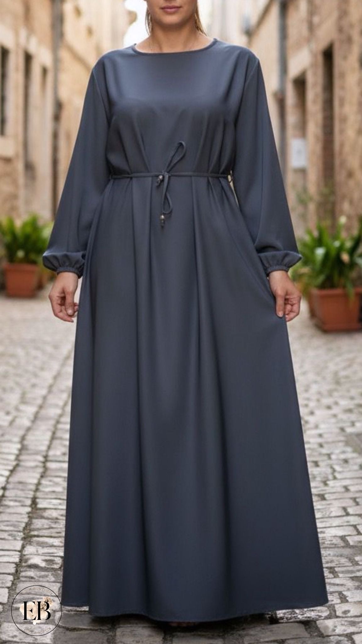 Abaya SAFA [ Gris anthracite ]