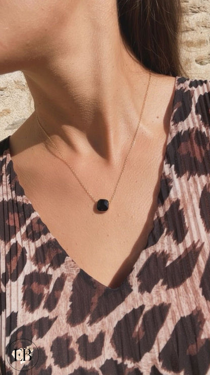 Collier NAÏLA [ Noir ] - Eylim Boutique