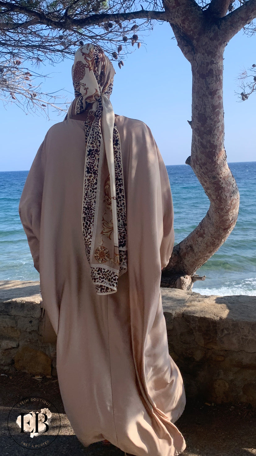 Abaya papillon SIRINE [ Beige ]