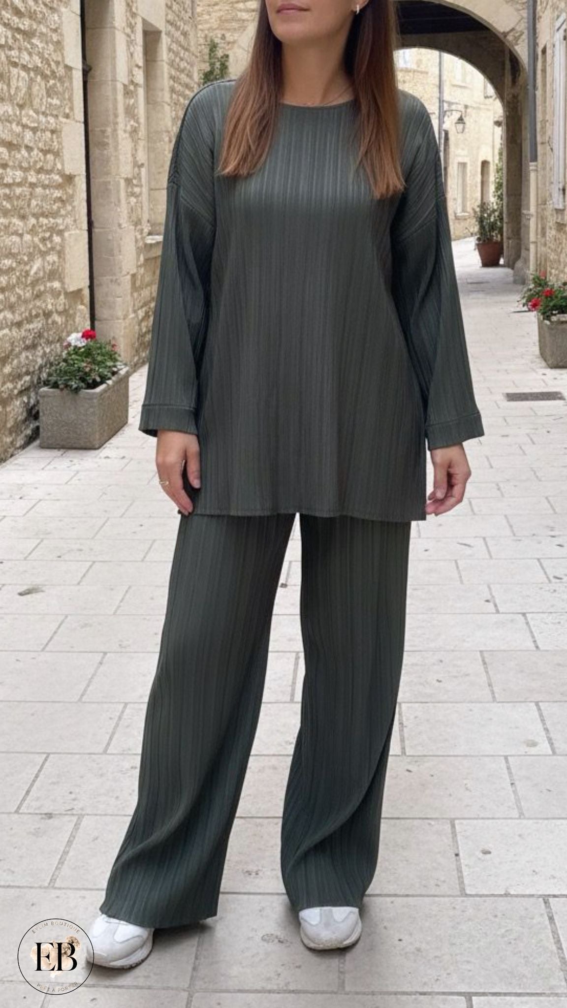 Ensemble IBTISSEM [ Kaki ] Eylim Boutique