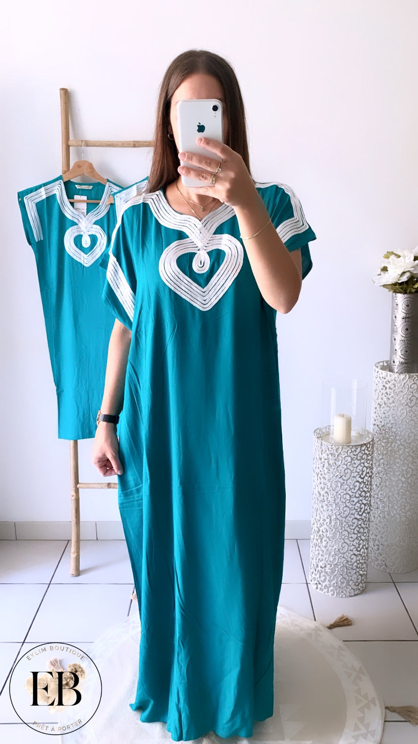 Robe INAYA « Enfant » [ Turquoise ]