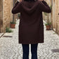 Gilet à capuche CÉLESTE [ Chocolat ]