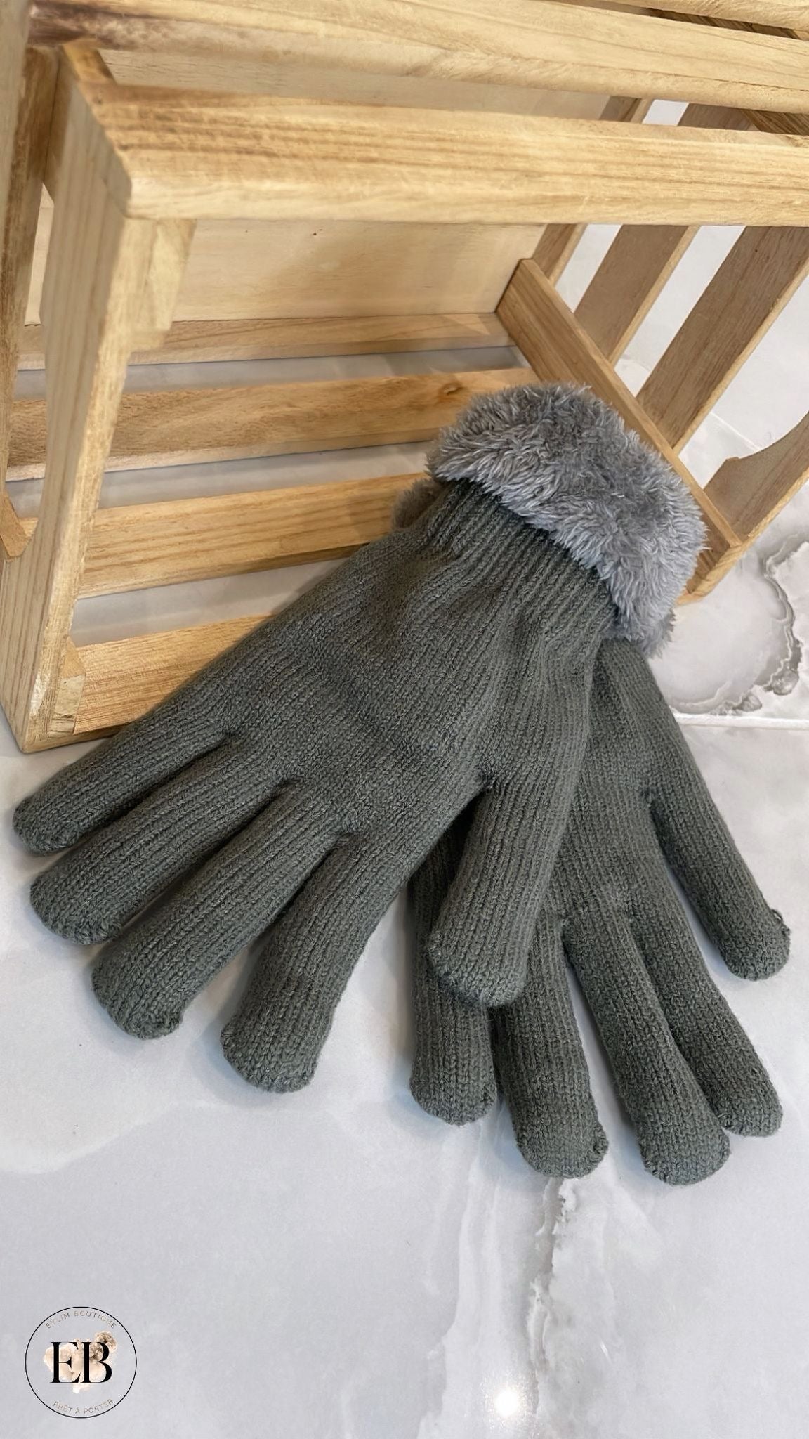 Gants CLARA [ Gris ] Eylim Boutique