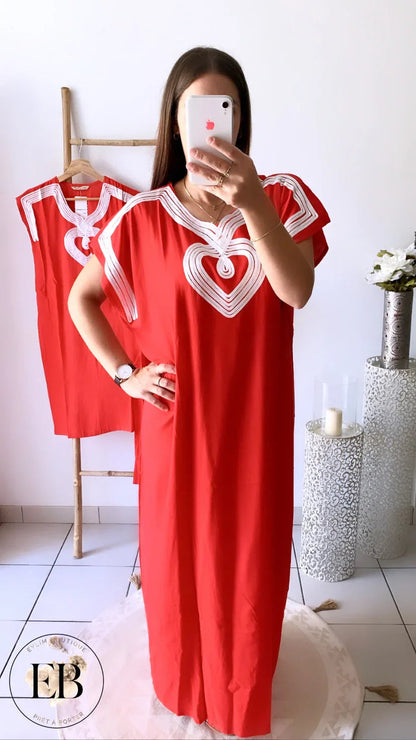 Robe INAYA « Enfant » [ Rouge ] Eylim Boutique