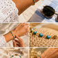 Bracelet acier inoxydable ŒIL [ Turquoise ] Eylim Boutique
