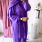 Abaya / hijab intégré DOUNIA [ Violet ]