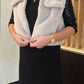 Gilet sans manches fourrure [ Beige ] Eylim Boutique