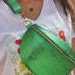 Sacoche bandoulière CUIR [ Vert ]