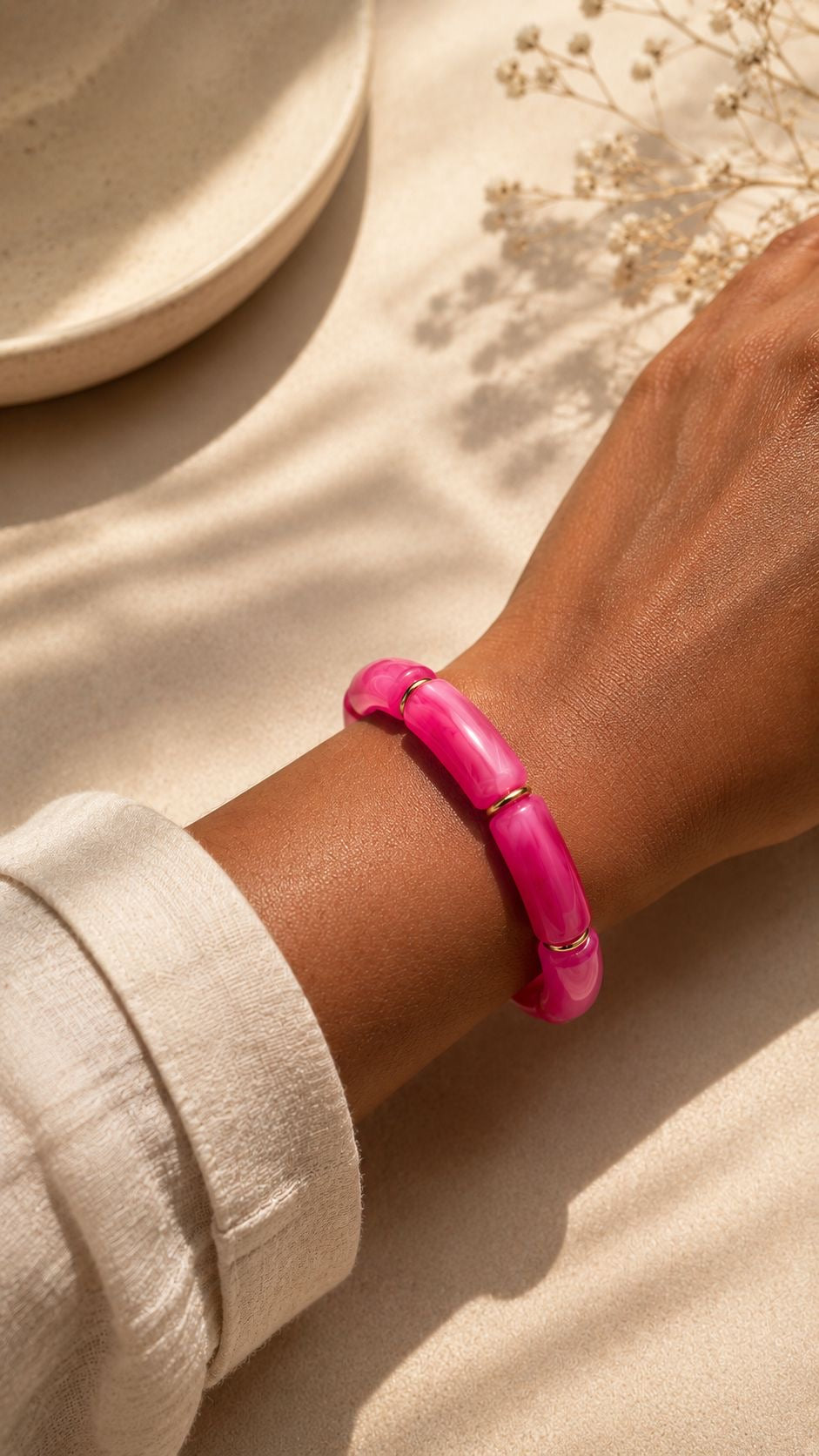 Bracelet ARIA [ Rose fushia ] Eylim Boutique