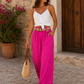 Pantalon LYDIA [ Rose fushia ] Eylim Boutique