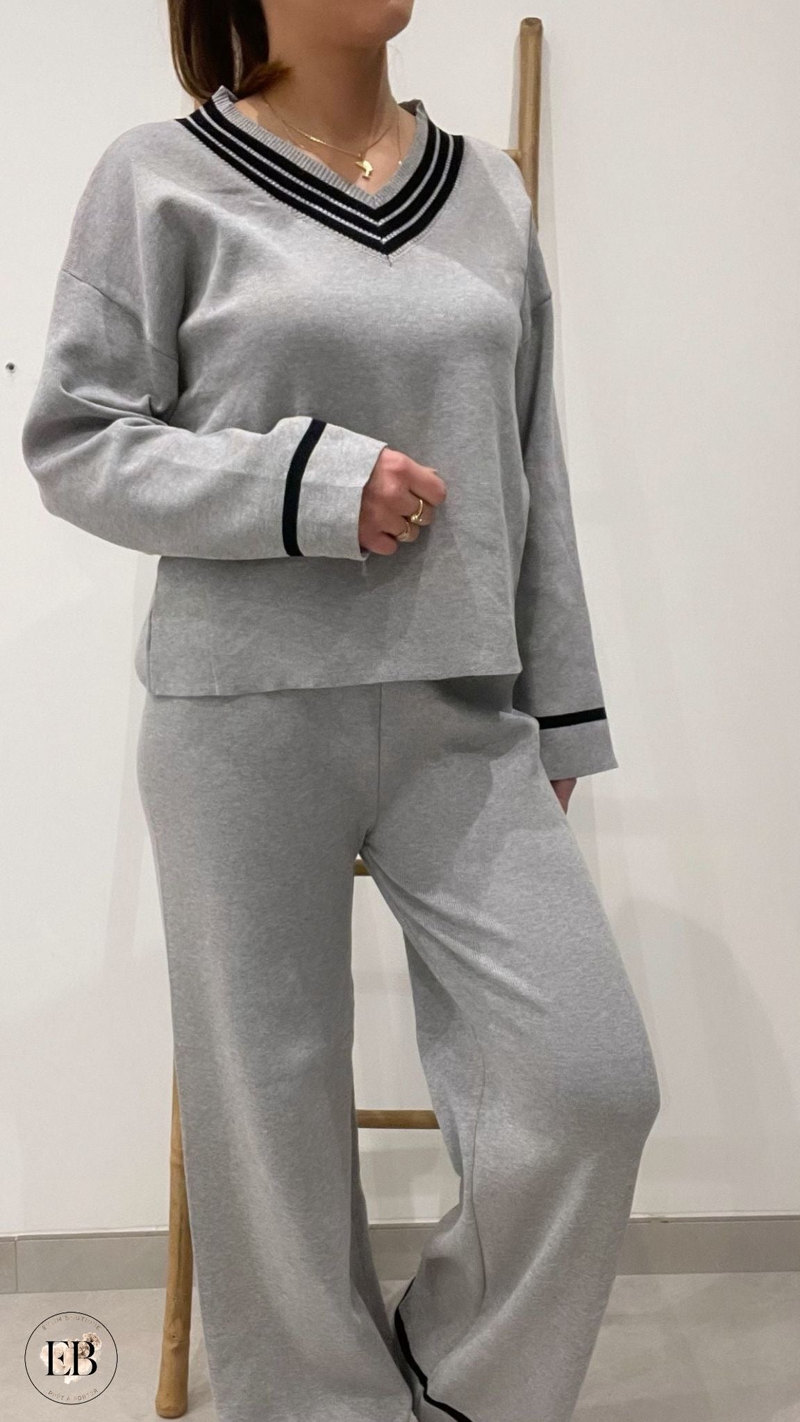 Ensemble MARIA [ Gris ] Eylim Boutique