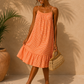 Robe vichy GAËLLE [ Orange ] Eylim Boutique