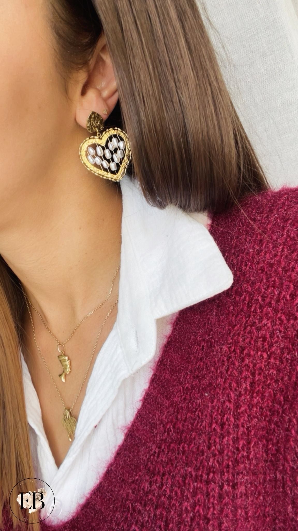Boucles d’oreilles CŒUR Eylim Boutique