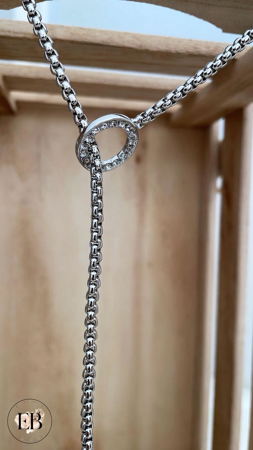 Collier sautoir [ Argenté ]