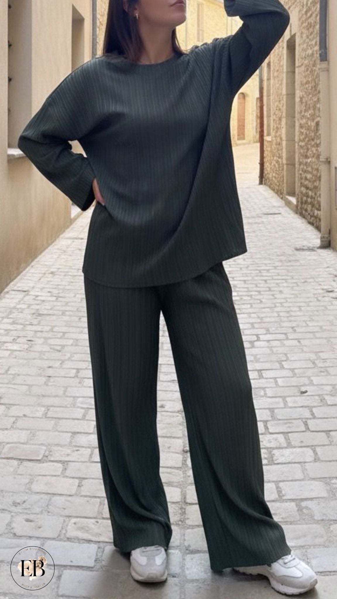 Ensemble IBTISSEM [ Kaki ] Eylim Boutique