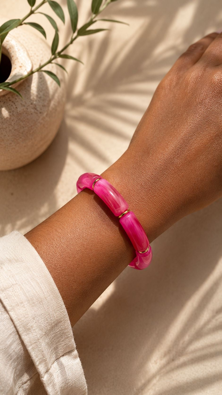 Bracelet ARIA [ Rose fushia ] Eylim Boutique