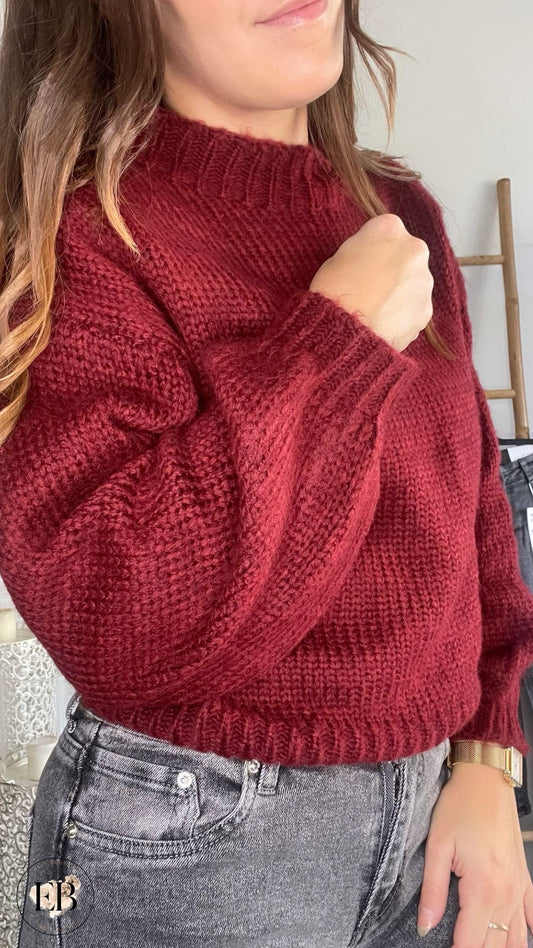 Pull [ Bordeaux ] Eylim Boutique