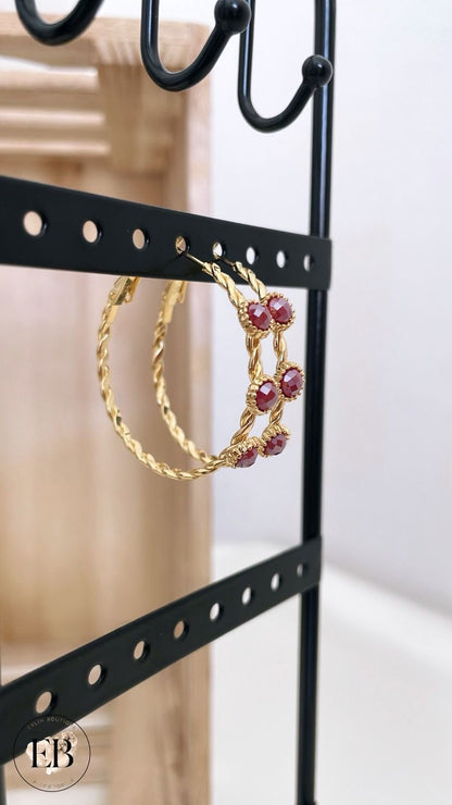 Boucles d’oreilles CRÉOLES [ Doré ] - Eylim Boutique