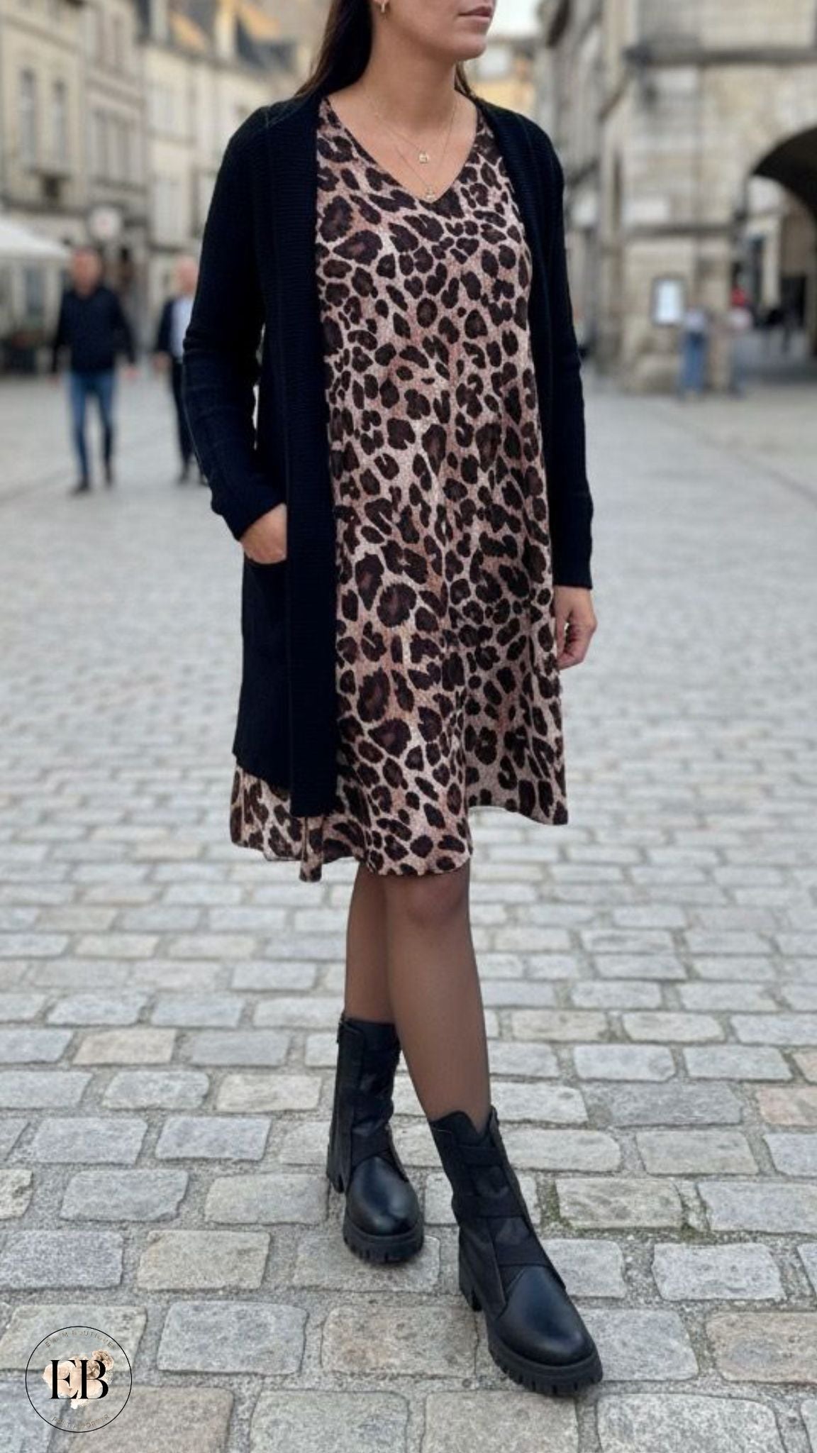 Gilet à capuche CÉLESTE [ Noir ]