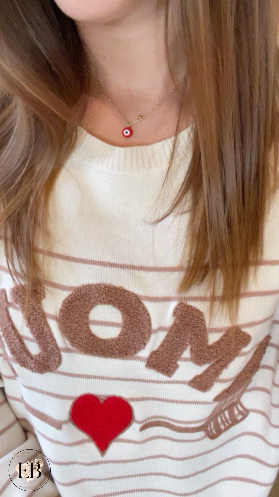 Collier ŒIL [ Rouge ] Eylim Boutique