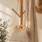 Sac à main / bandoulière en crochet & bois LUNA [ Beige ] Eylim Boutique