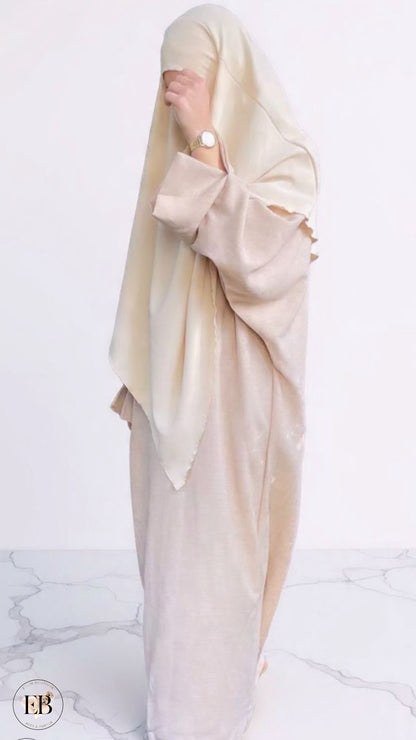 Abaya SHAÏMA [ Beige ] Eylim Boutique