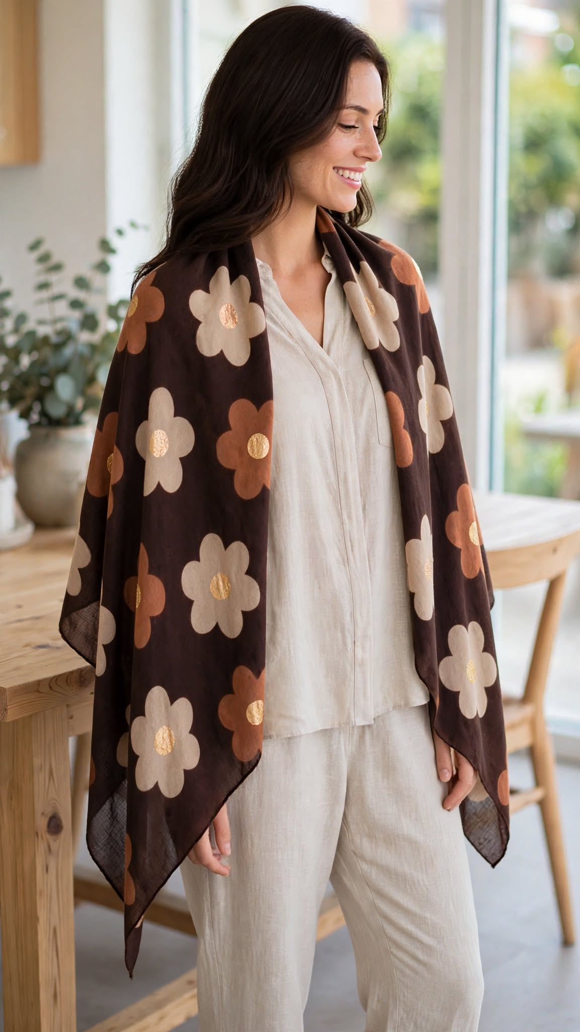 Foulard FLORA 🤎 Eylim Boutique