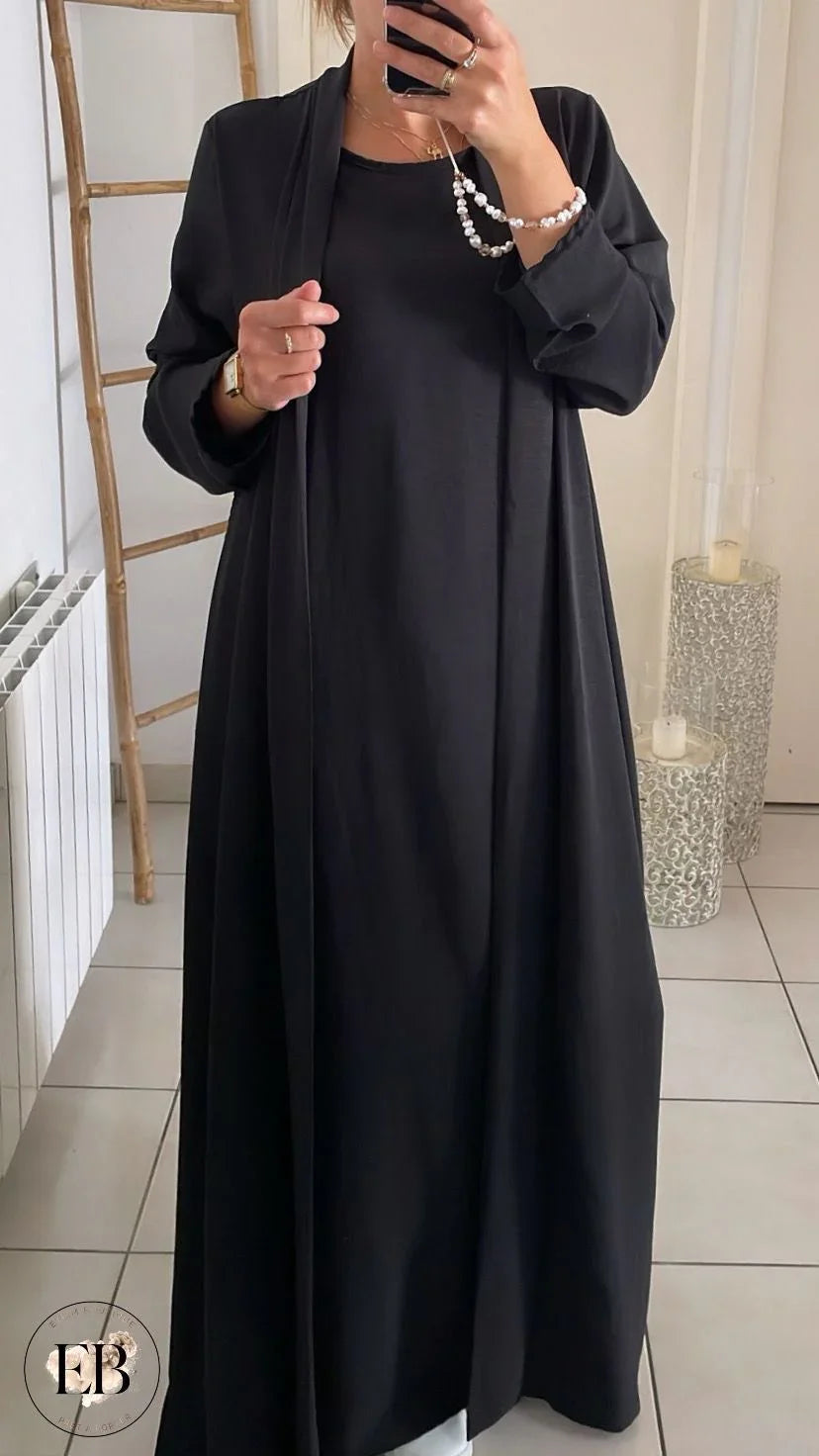 Abaya - Kimono NAYA [ Noir ] Eylim Boutique