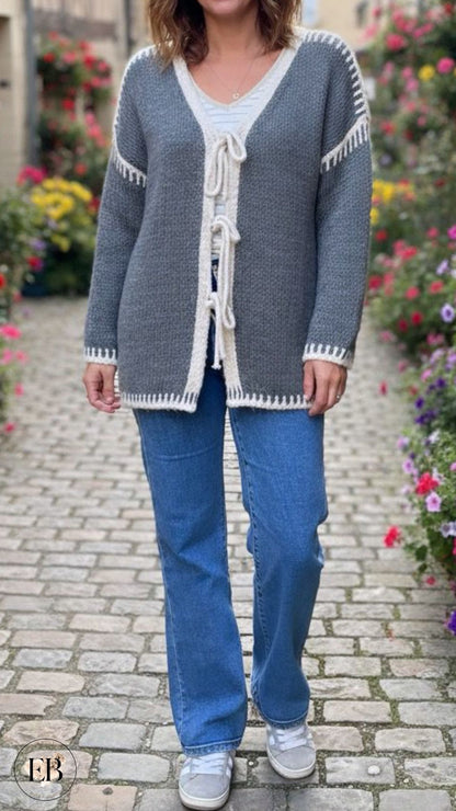 Gilet FANNY [ Gris ] - Eylim Boutique