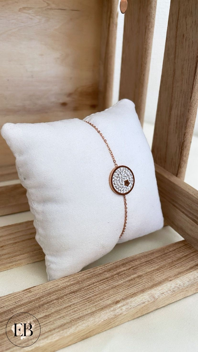 Ensemble Collier & Bracelet [ Rose Gold ]