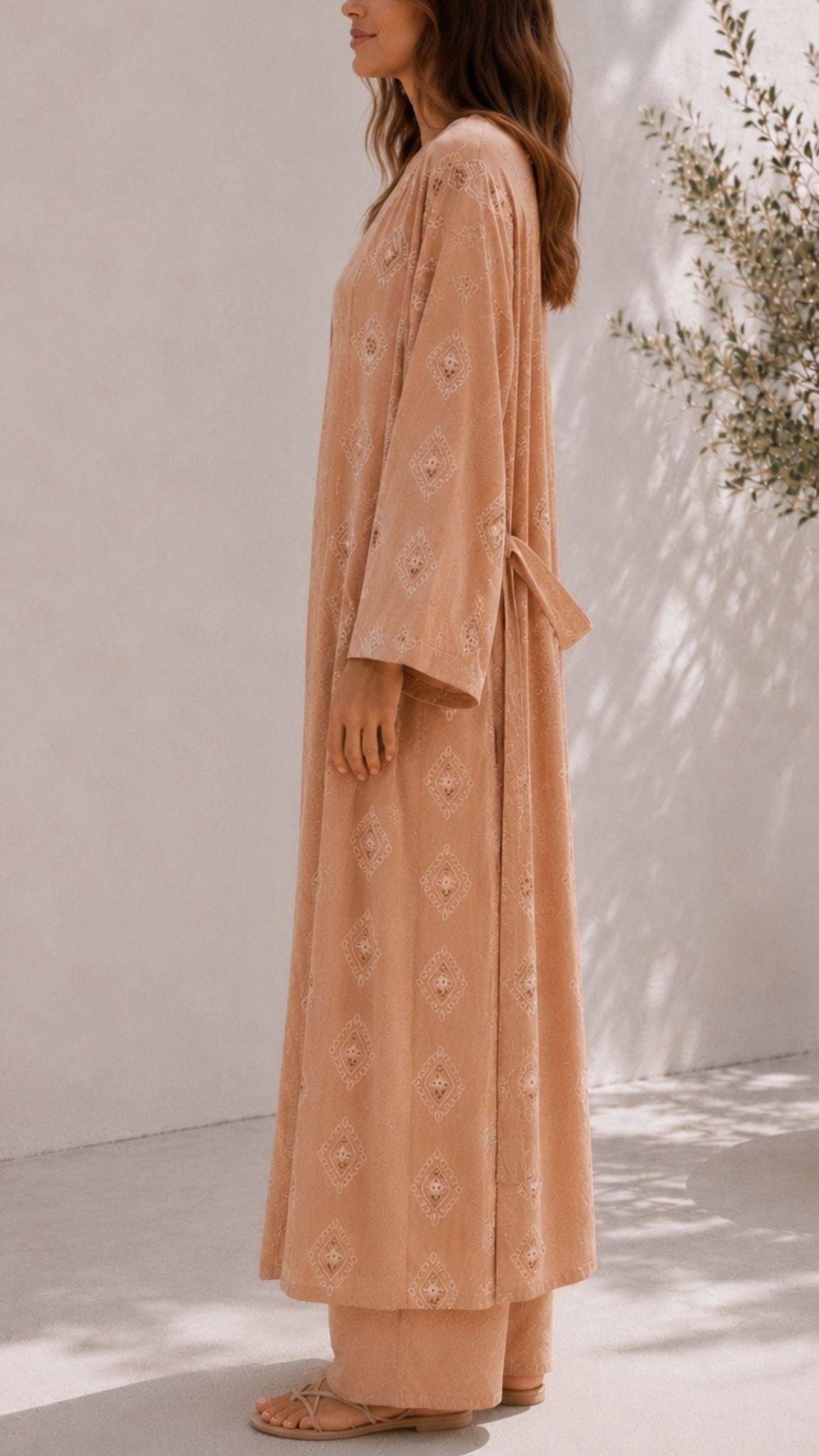 Ensemble kimono ASMA [ Camel ] Eylim Boutique