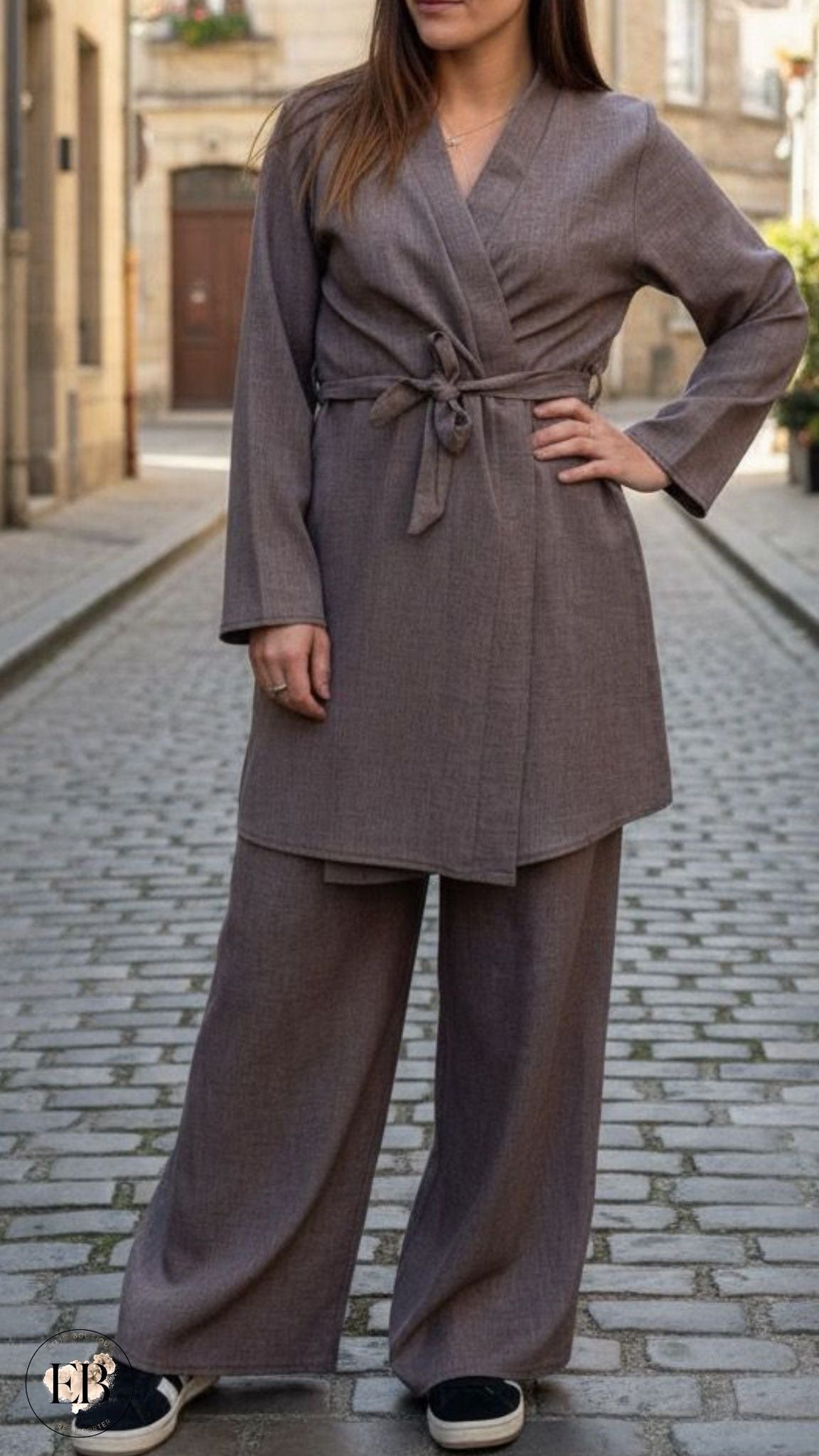 Ensemble IMANE [ Taupe ]