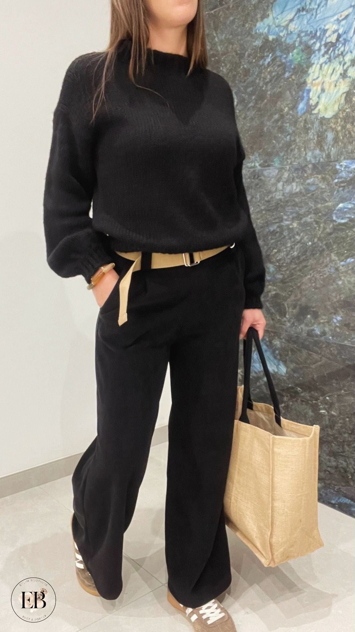 Pull [ Noir ] Eylim Boutique