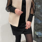 Gilet sans manches ADÈLE [ Beige ] Eylim Boutique
