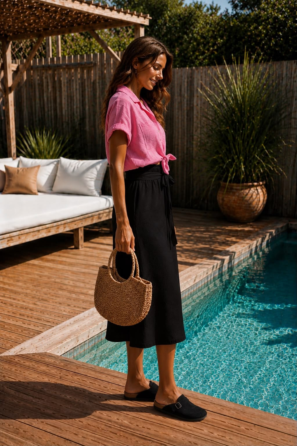Jupe longue JULIE [ Noir ] Eylim Boutique